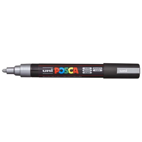MARKER UNI POSCA PC5M BULLET TIP SILVER