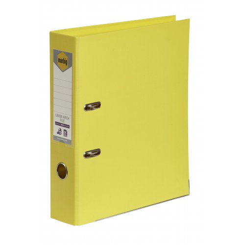 LEVER ARCH FILE MARBIG A4 PE LEMON