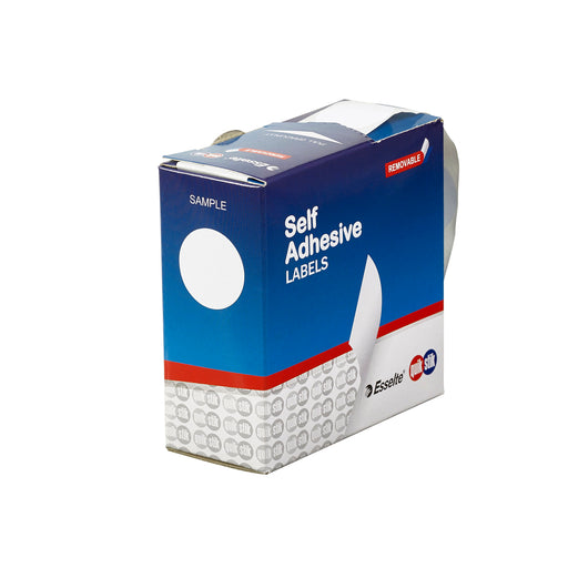 LABEL QUIK STIK 24MM WHITE DOTS