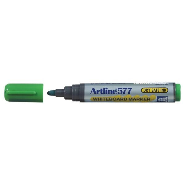 MARKER WHITEBOARD ARTLINE 577 3MM BULLET NIB GREEN
