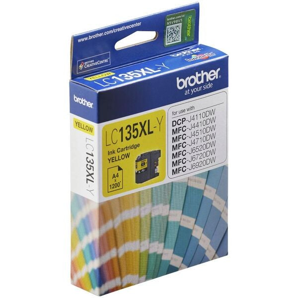 BROTHER LC135XL INK CARTRIDGE YELLOW