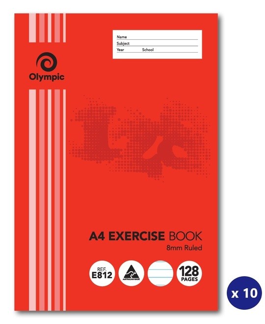 EXERCISE BOOK A4 128 PAGE STRIPE