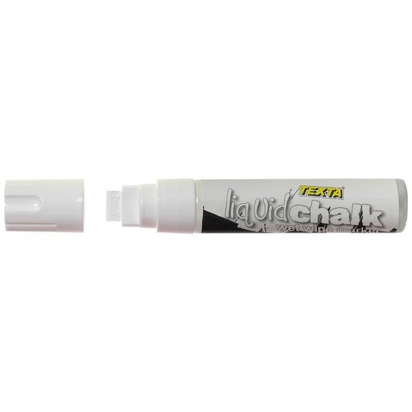 MARKER LIQUID CHALK TEXTA WET WIPE JUMBO WHITE