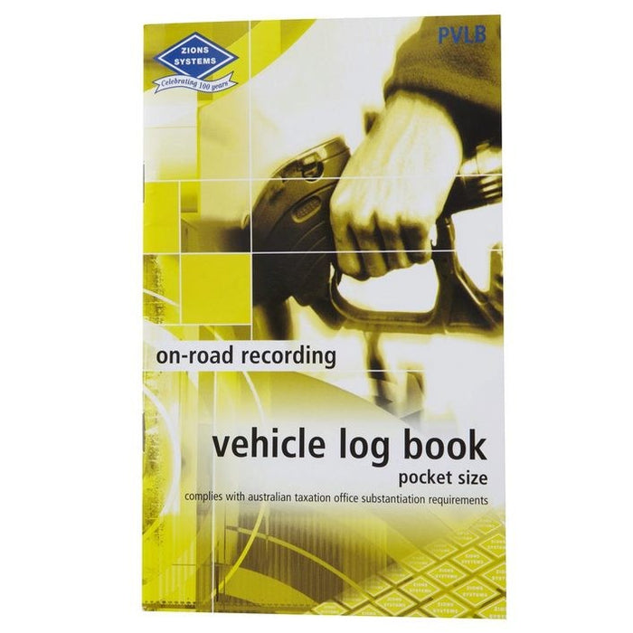 VEHICLE LOG BOOK ZIONS POCKET YELLOW COVER