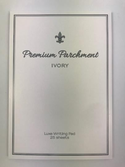 A5 PARCHMENT WRITING PAD IVORY