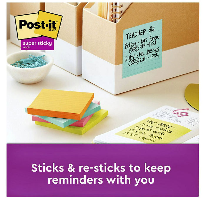 POST-IT SUPER STICKY NOTES 100X100 LARGE ULTRA 90 SHEETS