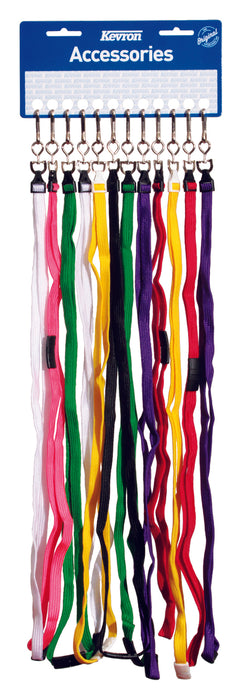 LANYARDS KEVRON BREAKAWAY ASSORTED COLOURS 