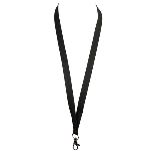 LANYARD WITH CLIP BLACK SINGLE