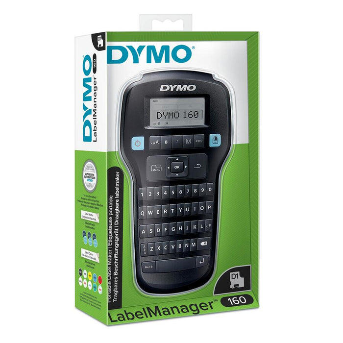 LABEL MAKER DYMO LABELMANAGER LM160P D1 TAPES 6/9/12MM BOX