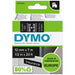 LABEL TAPE DYMO D1 DURABLE 12MMX3MM WHITE ON BLACK