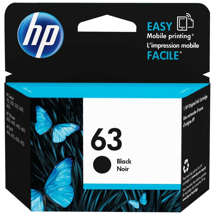 HP 63 INK CARTRIDGE BLACK 