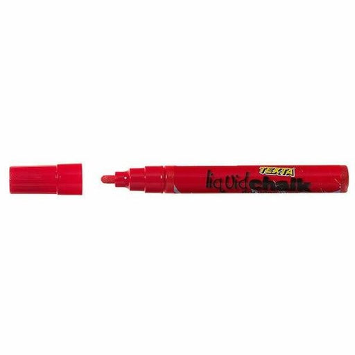 MARKER LIQUID CHALK TEXTA DRY WIPE BULLET RED