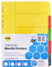 DIVIDERS A4 MANILLA BRIGHT 5 TAB 