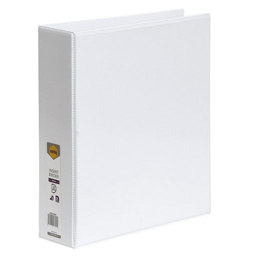 BINDER INSERT MARBIG A4 CLEARVIEW 2 D-RING 50MM WHITE