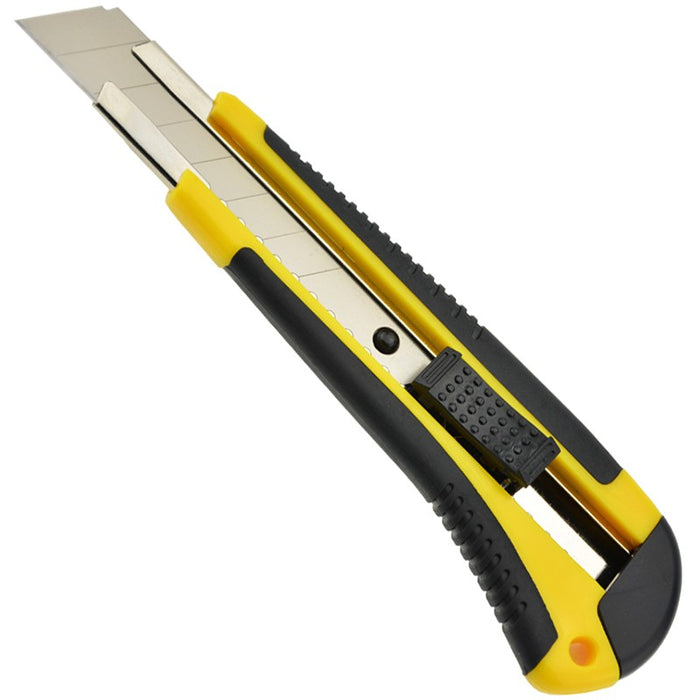 CUTTING KNIFE ITALPLAST 18MM HEAVY DUTY YELLOW