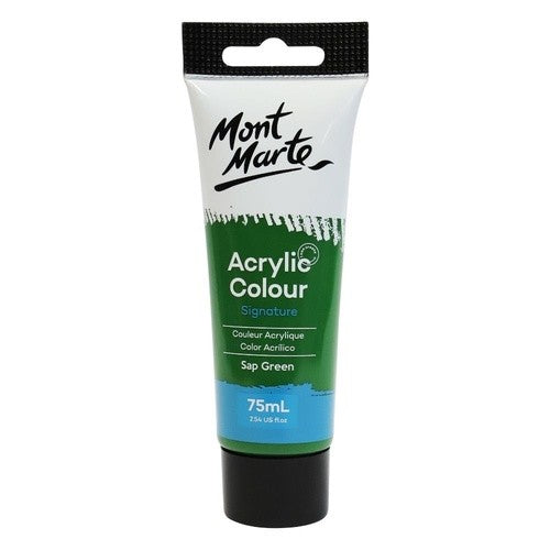 MONT MARTE ACRYLIC COLOUR 75ML SIGNATURE SAP GREEN