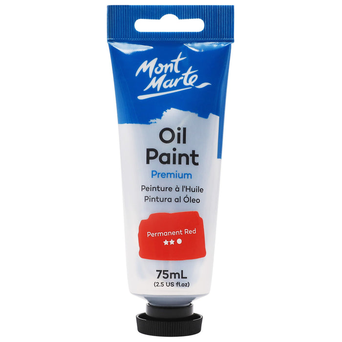 MM OIL PAINT 75ML PERMANENT RED