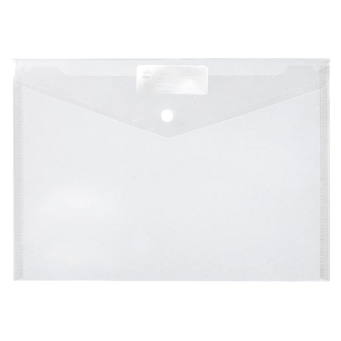 DOCUMENT WALLET 472CLR A3 W-BUTTON FOLDERMATE