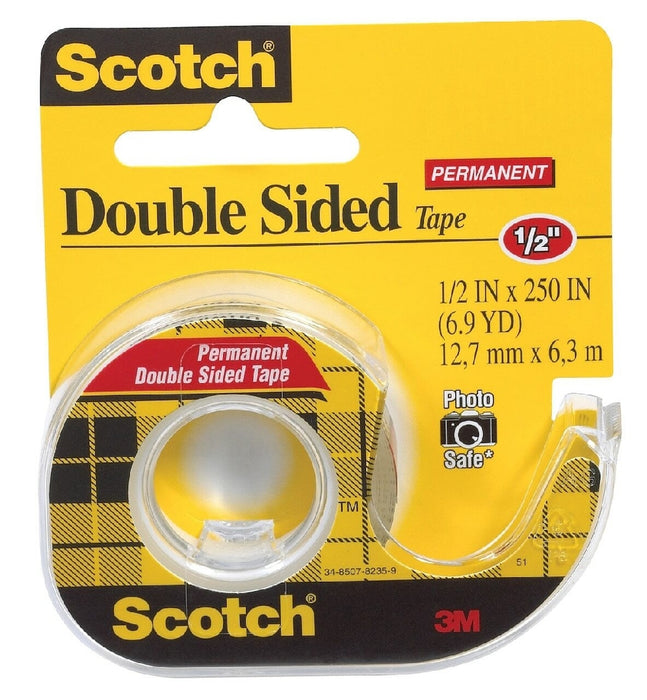 SCOTCH DOUBLE STICK TAPE BOX 12 DISPENSER