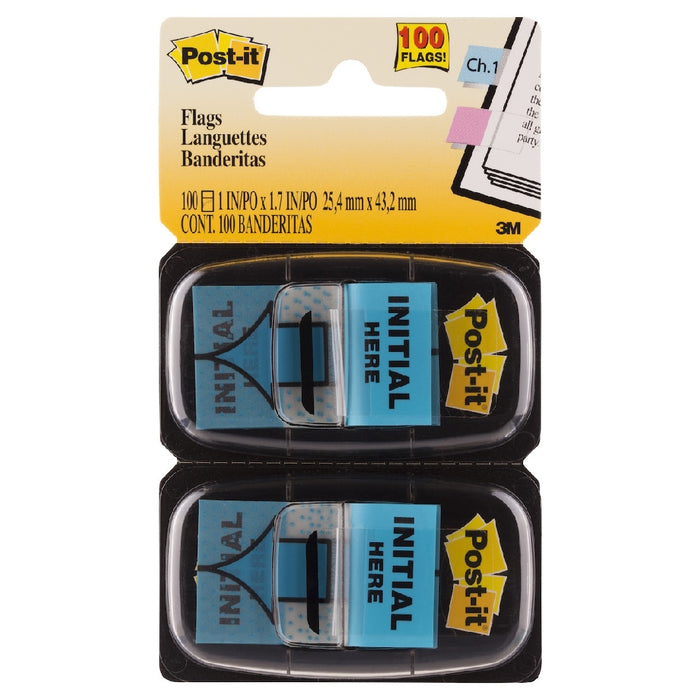 POST- IT FLAGS 680-IH2 INITIAL HERE TWIN PACK