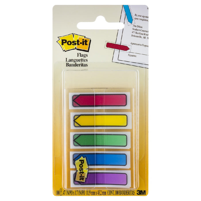 FLAGS ARROW POST-IT 684-ARR1 ASST COLOURS PACK 100