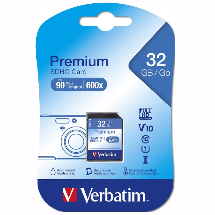 MEMORY CARD VERBATIM CLASS 10 SDHC 32GB