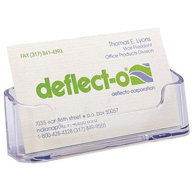 BUSINESS CARD HOLDER DEFLECT-O L/S SINGLE POCKET 70101