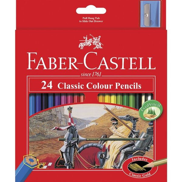 PENCIL COLOURED FABER CLASSIC 24'S