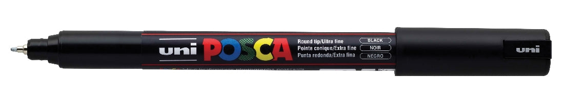 MARKER UNI POSCA PC1MRBK N/POINT 0.7MM BLACK