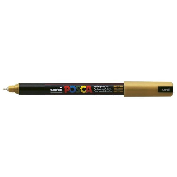 MARKER UNI POSCA PC1MR N/POINT 0.7MM GOLD