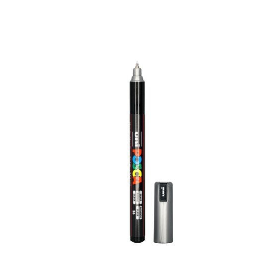 MARKER UNI POSCA PC1MRS N/POINT 0.7MM SILVER