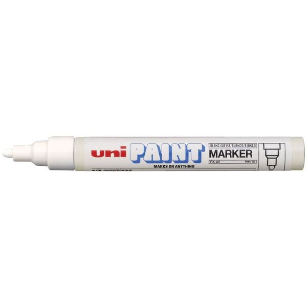 MARKER PAINT UNIBALL PX20 MED WHITE