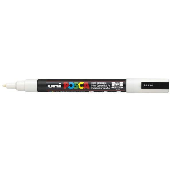 MARKER UNI POSCA PC3M BULLET TIP WHITE