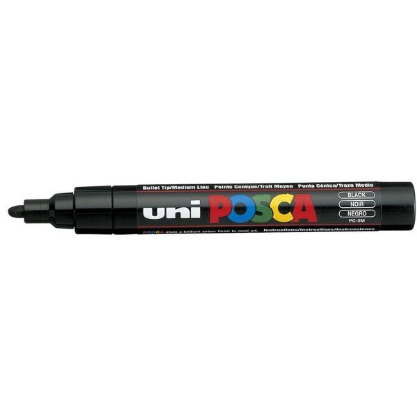 MARKER UNI POSCA PC5M BULLET TIP BLACK