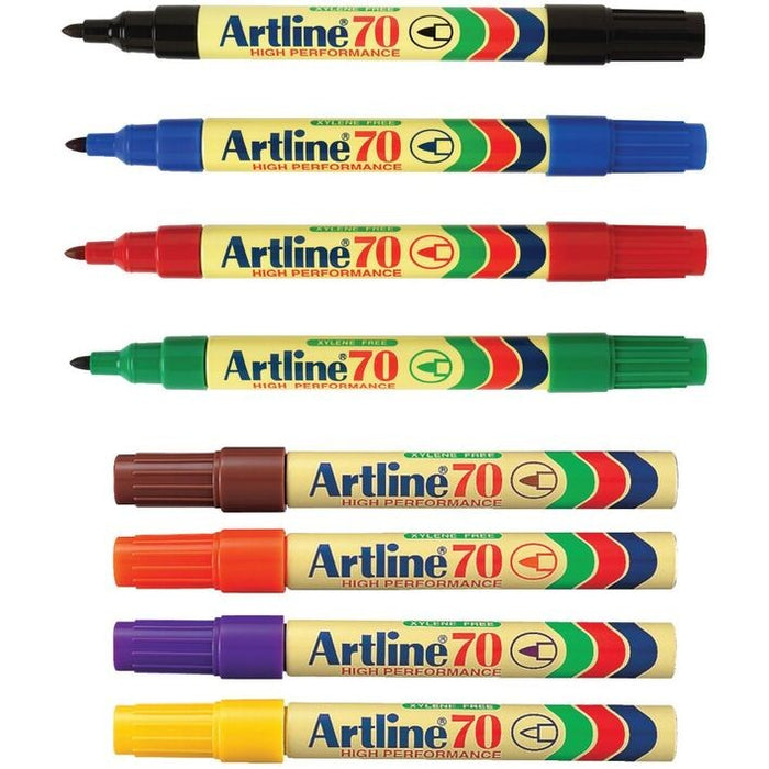 ARTLINE 70 PERMANENT MARKER 8 COL ASST