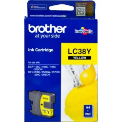 BROTHER LC38 INK CARTRIDGE YELLOW