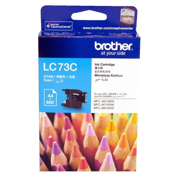 BROTHER LC73 INK CARTRIDGE CYAN