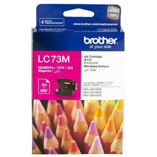 BROTHER LC73 INK CARTRIDGE MAGENTA