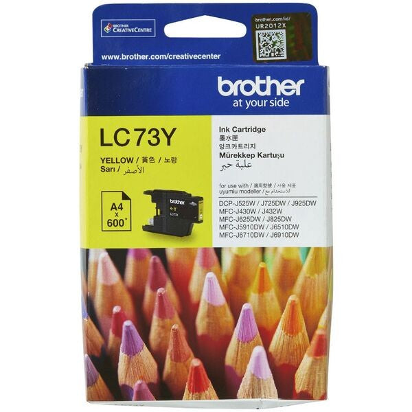 BROTHER LC73 INK CARTRIDGE YELLOW