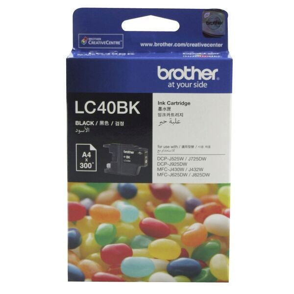 BROTHER LC40 INK CARTRIDGE BLACK