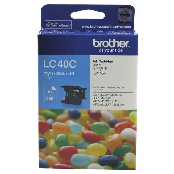 BROTHER LC40 INK CARTRIDGE CYAN