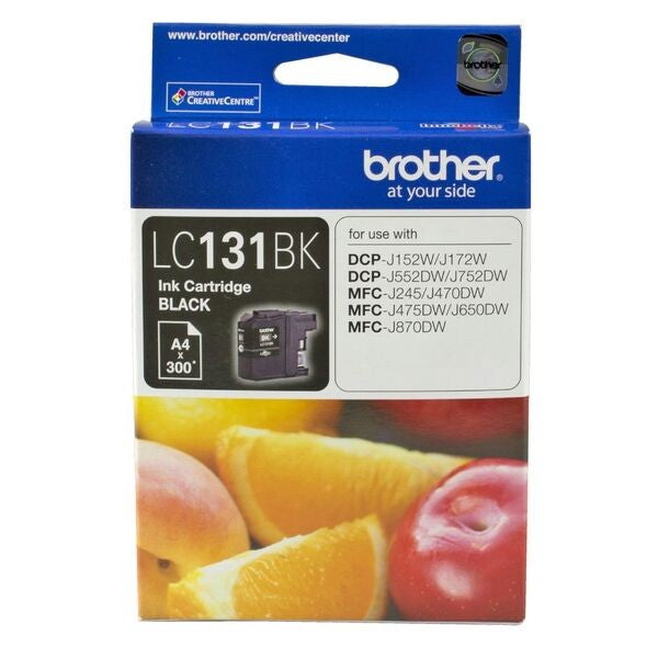 BROTHER LC131 INK CARTRIDGE BLACK