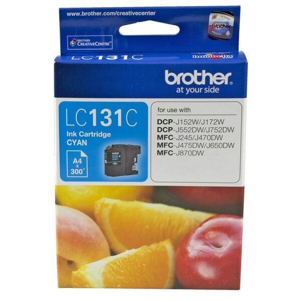 BROTHER LC131 INK CARTRIDGE CYAN