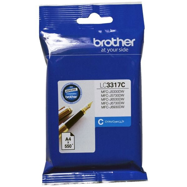 BROTHER LC3317 INK CARTRIDGE CYAN