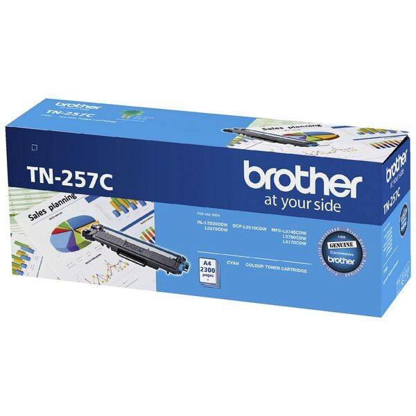 BROTHER TN 257 TONER CYAN