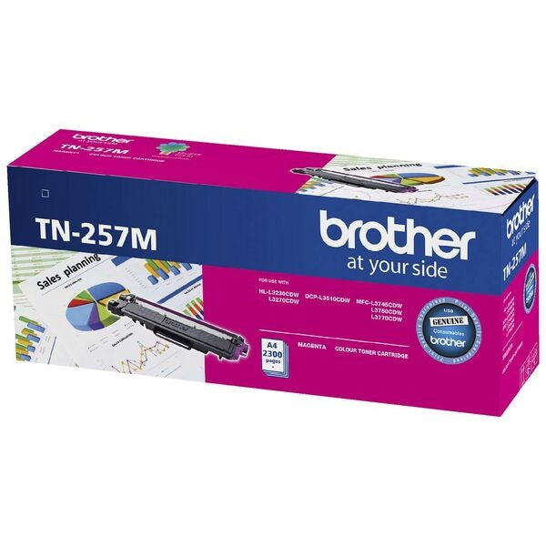 BROTHER TN 257 TONER MAGENTA