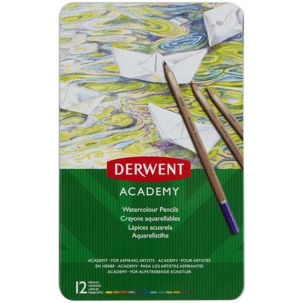 DREWENT ACY PENCILS WATERCOLOUR 12 TIN