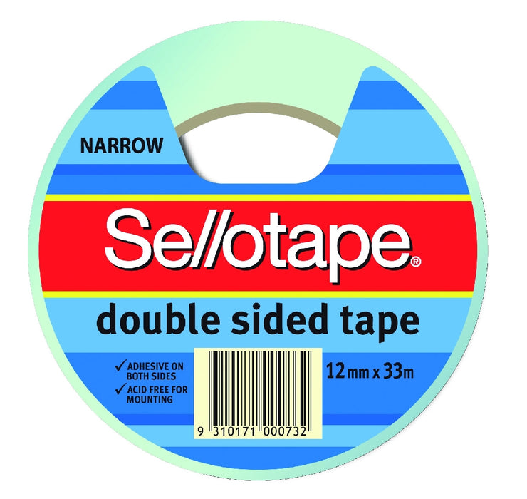 SELLOTAPE DBLE SIDED 18X33