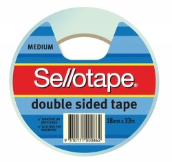 SELLOTAPE DOUBLE SIDED TAPE 18X33M