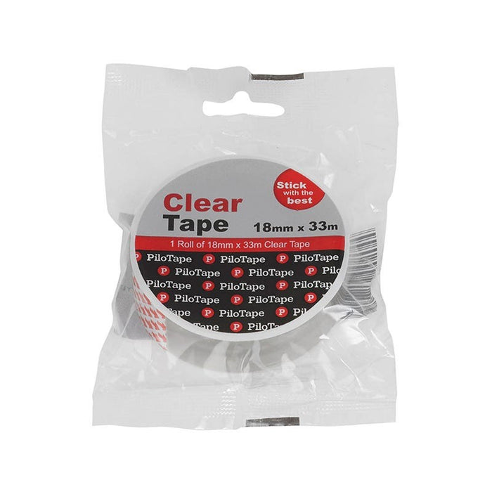 TAPE TRANSPARENT PILOTAPE 18 X 33 SINGLE
